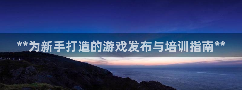 新宝GG平台开户：**为新手打造的游戏发布与培训指南**